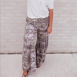 Flounce Hem Pants